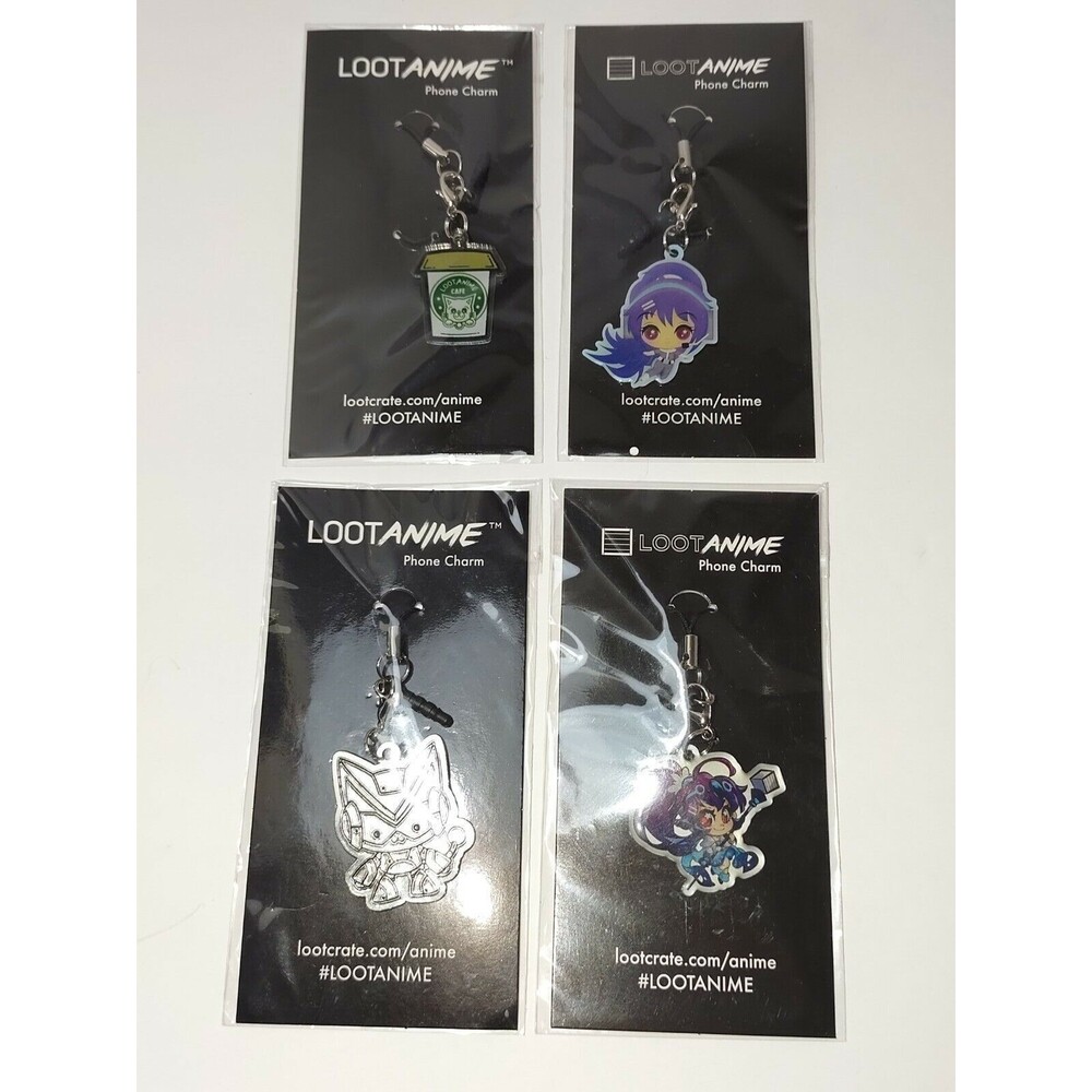 Loot Anime Phone Charm Lot Of 4